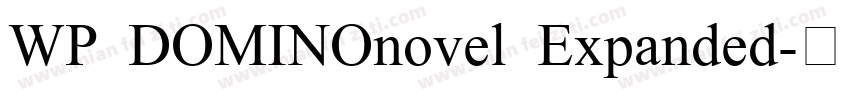 WP DOMINOnovel Expanded字体转换